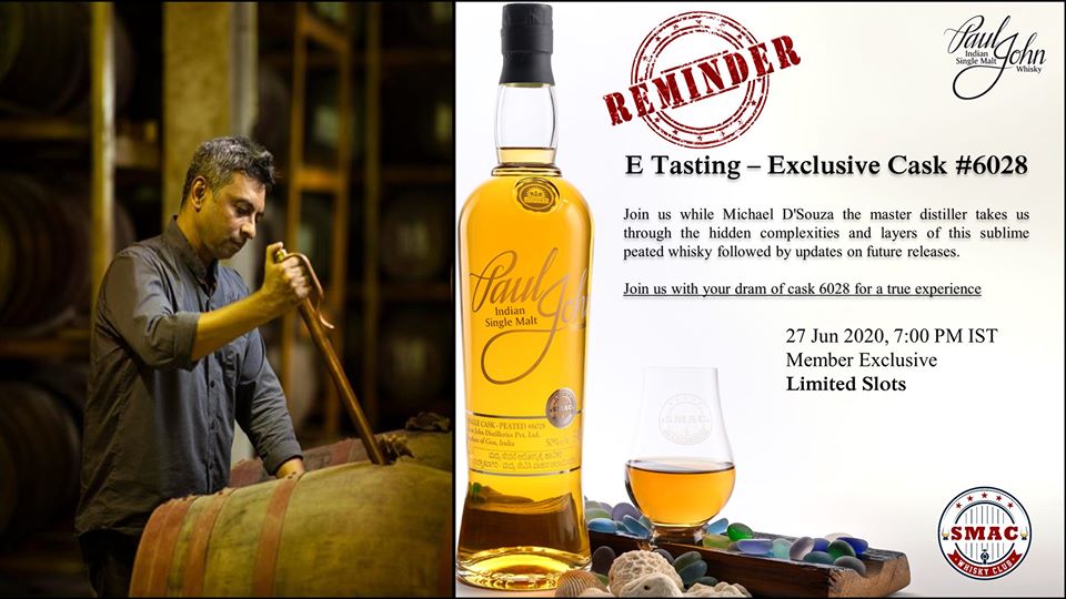 Whisky Tasting - Club Exclusive Cask #6028 (SMAC in association with Paul John)